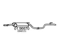 MTS 01.96670 Marmitta adatto per MERCEDES-BENZ VITO Kasten (638) VITO Bus (638)