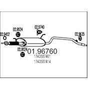 MTS 01.96760 Marmitta