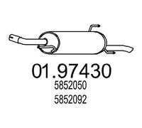 MTS 01.97430 Marmitta per OPEL Astra G Caravan (T98) ASTRA G Kasten (F70)