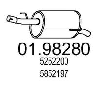 MTS 01.98280 Marmitta per OPEL Meriva A (X03)