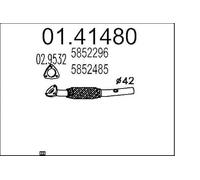 MTS 01.41480 Tubo gas scarico