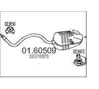 MTS Company 01.60509 - Silenziatore Posteriore