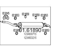 MTS Company 01.61890 - Silenziatore Posteriore