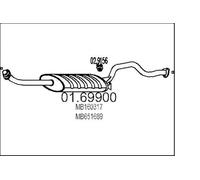MTS Company 01.69900 - Silenziatore Posteriore