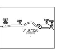 MTS Company 01.97320 Silenziatore posteriore