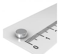 MTS Magnete - Magneti a disco, al neodimio, 6 x 2,5 mm, N35H, fino a 120°, 50 pz