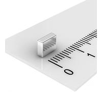 MTS Magnete - Magneti a parallelepipedo, al neodimio, 6 x 5 x 2 mm, N48H, fino a 120°, 20 pz