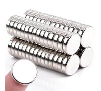 MTS Magnete - Magneti al neodimio, extra forti, 12 mm x 2 mm, per frigorifero, forte magnete, per lavori di bricolage, lavagna magnetica, ufficio, foto, 42 pezzi