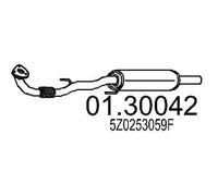 MTS Silenziatore anteriore Marmitta Anteriore 01.30042 1380 4,7