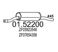MTS Silenziatore anteriore Marmitta Anteriore 01.52200 930 5,75