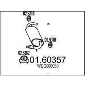 MTS Silenziatore Finale Silenziatore Per Land Rover Freelander Soft Top