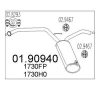MTS Silenziatore Marmitta per Toyota Aygo 1.0