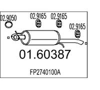 MTS Silenziatore Per Mazda 626 V Hatchback Station Wagon