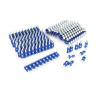 MTSD-19 12 calibri 3/4 di pollice X .109 di pollice a gambo liscio in plastica con collare per calcestruzzo e perno di azionamento in acciaio zincato meccanicamente per il calcestruzzo a gas