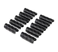Mtsooning 19mm Greenhouse Frame Pipe Tube, 20 Pcs Plastic Garden Buildings Tube Clip, Black ABS Snap Clamp Tube Film Clip Connector for Sunshade Nets Frame Shelters Season Plant Supplies