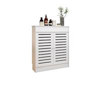 MTSYXYM Copritermosifone Moderno Bianco Mobiletto,Copertura per Radiatore Decorativa,Design Cavo,Facile da Montare,per casa, Ufficio, Hallway Living Room,Bianco.(50cmx80cmx20cm)