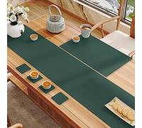 MTSYXYM Runner da Tavolo,Runner da Tavolo Verde Moderno,Non Si deforma Quando Viene Allungato, Si arriccia Senza Lasciare segni,per Doccia Nuziale di Nozze Tavola da Pranzo.(Green,30 * 150cm)