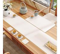 MTSYXYM Runner da Tavolo,Runner da Tavolo Verde Moderno,Non Si deforma Quando Viene Allungato, Si arriccia Senza Lasciare segni,per Doccia Nuziale di Nozze Tavola da Pranzo.(White,30 * 140cm)