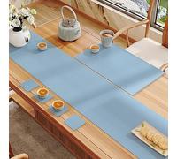 MTSYXYM Runner da Tavolo,Runner da Tavolo Verde Moderno,Non Si deforma Quando Viene Allungato, Si arriccia Senza Lasciare segni,per Doccia Nuziale di Nozze Tavola da Pranzo.(Blauw,30 * 240cm)