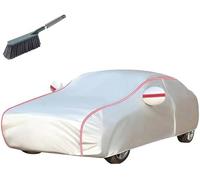 MTUBFT Telo Auto Impermeabile per Ben-z B-Class 2005-2023, Antigrandine Polvere Copri Esterno, AntiGraffio Protezione Copertura con Tasca Specchio e Strisce Riflettenti,Silver Red