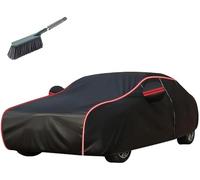 MTUBFT Telo Auto Impermeabile per Ben-z Classe S Cabrio 2015-2023, Antigrandine Polvere Copri Esterno, AntiGraffio Protezione Copertura con Tasca Specchio e Strisce Riflettenti,Black Red