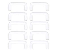 Mtucegi 10pcs invisibile setto Piercing Hider Acrilico A Forma di U Naso Piercing Nascondere Anelli Naso Fermo Accessori Piercing A Forma di U Trasparente Septum Anelli Accessori, Misura unica, come