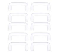 Mtucegi 10pcs invisibile setto Piercing Hider Acrilico A Forma di U Naso Piercing Nascondere Anelli Naso Fermo Accessori Piercing A Forma di U Trasparente Septum Anelli Accessori, Misura unica, come