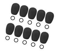 Mtucegi Flight Headset Manutenzione Schiuma Copertura Set con Silicone, A | Copertura in schiuma per microfono con interferenza di respiro e vento con fermo in silicone, accessorio di ricambio per