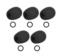 Mtucegi Flight Headset Manutenzione Schiuma Cover Set con Silicone, B | Copertura in schiuma per microfono con interferenza di respiro e vento con fermo in silicone, accessorio di ricambio per