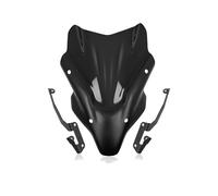 Mtuqvma Parabrezza Moto Per MT-07, FZ07, MT07, MT FZ 07 2021-2024, Nero, Deflettore Aria, Protezione Vento, Pietre, Insetti, Compatibile con Motocicletta
