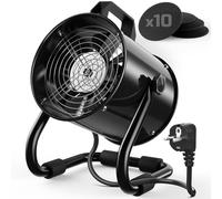 Mtutu Cappa Cucina Portatile 40W 600m³/h Ventilatore Scarico Estrattore In Lega Alluminio - con 10 Filtri Carboni Attivi/120°Regolabile/Dasso rumore - per Ventilazione Circolazione Aria in Interni, RV