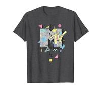 MTV 90's Colorful Art Style Logo Maglietta, Uomo, Grigio Scuro, 3XL