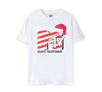 MTV Bianco Santa Hat T-shirt a maniche corte Unisex Adulti
