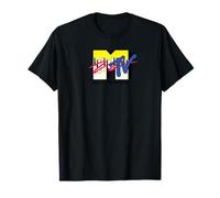 MTV Classic 80s Style Keyboard Pullover Felpa con Cappuccio Maglietta