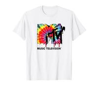 MTV Classic Tie Dye Drip Logo Maglietta