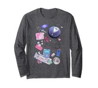 MTV Girly Y2K Trinkets Collage 2000's Retro Music Television Maglia a Manica