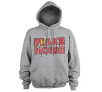 MTV Licenza Ufficiale Make Noise Felpa con Cappuccio (Heather Grigio), S