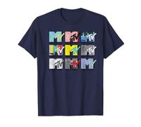 MTV Loghi Multipli Musica Televisione Maglietta