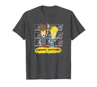 MTV Logo Stacked Beavis And Butt-Head Maglietta