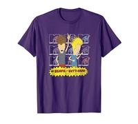 MTV Logo Stacked Beavis And Butt-Head Maglietta