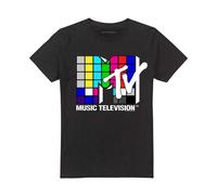 MTV Maglietta Cubo di Rubik Logo Adulto Unisex (TV28401)
