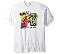 MTV Maglietta da Uomo con Logo Springbreak 94, Bianco, L