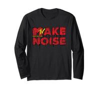 MTV Make Noise Graffiti Stile Punk Maglia a Manica