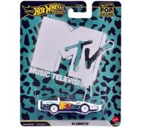 MTV MUSIC Modello Auto DieCast CORVETTE 1984 7cm Scala 1:64 Hot Wheels JHW93