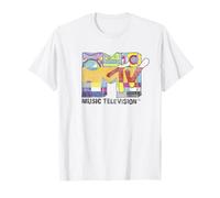 MTV Music Television Split Glitch Logo Maglietta
