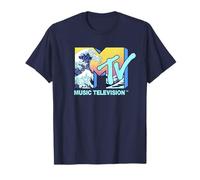 MTV Music Television Wave Logo Fill Maglietta