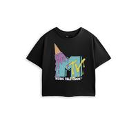 MTV T-shirt Ice Cream Logo corta maniche corte donna nero