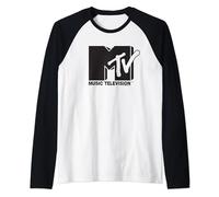 MTV Original Logo Maglia con Maniche Raglan