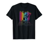 MTV Rainbow Blocks Logo Maglietta
