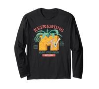 MTV Refreshing Fresh Picked Pineapple Drink Logo Retro TV Maglia a Manica